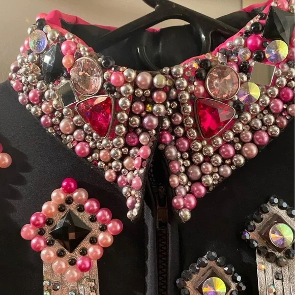 Black and Pink Horse Show Jacket/Shirt - Picture 3 of 4